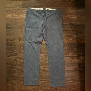 J Crew 484 stretch blue slacks 34/30 like new